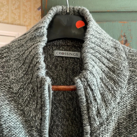 😁 Crossings Mens Zip-front Cardigan 😁 - Picture 4 of 8